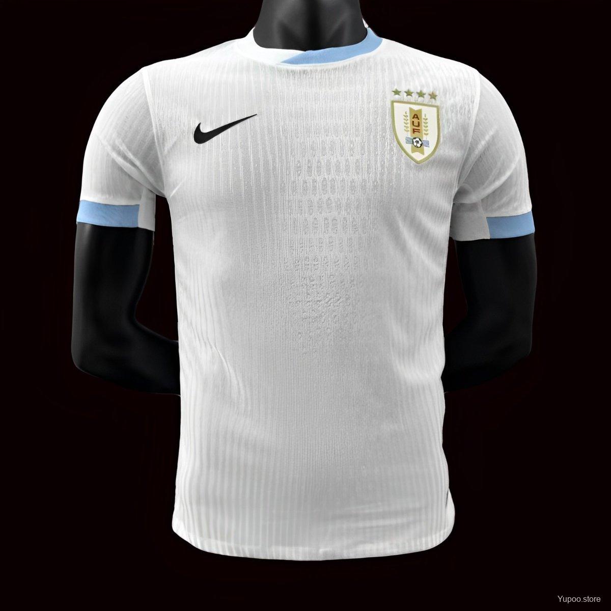 2024 Uruguay Away White Jersey