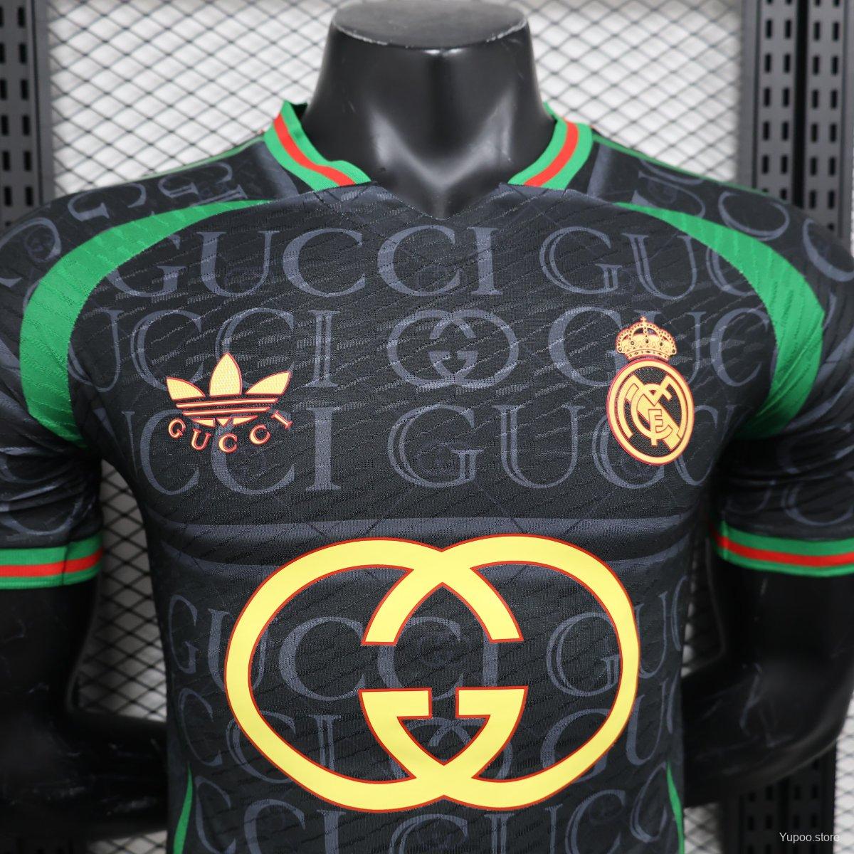 24/25 Real Madrid x GUCCI Black Special Jersey