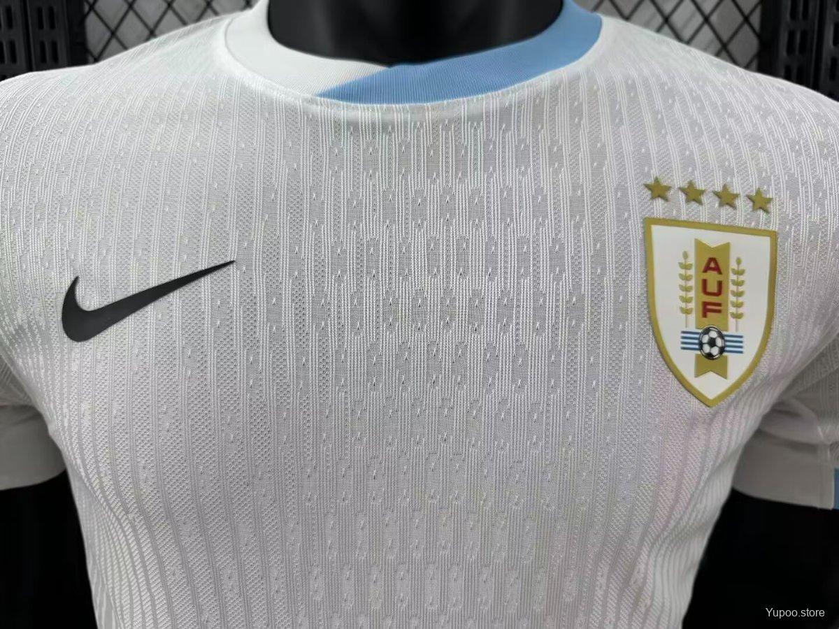 2024 Uruguay Away White Jersey