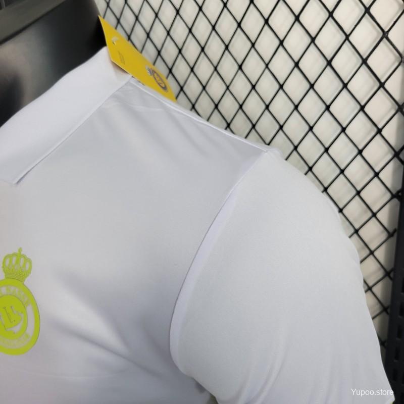 AL-NASSR POLO JERSEY WHITE 23/24