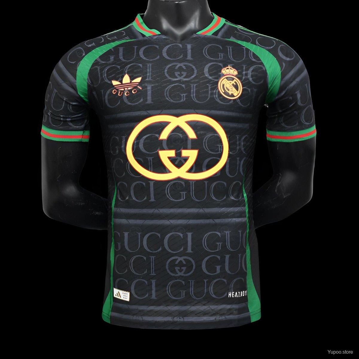 24/25 Real Madrid x GUCCI Black Special Jersey