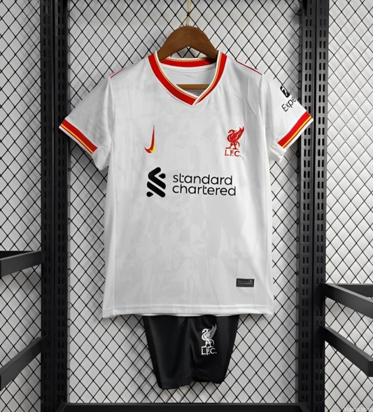 KIDS LIVERPOOL THIRD WHITE JERSEY 24/25