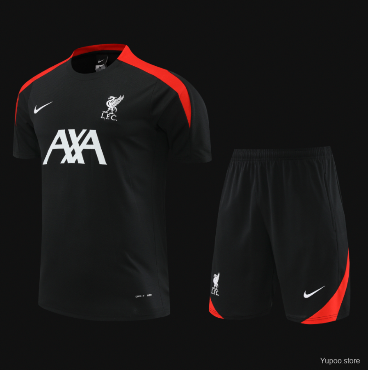 LIVERPOOL BLACK SHORT SLEEVE