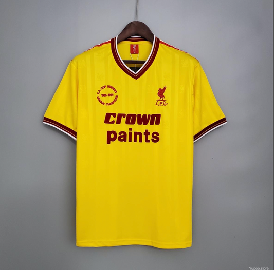 RETRO LIVERPOOL AWAY YELLOW KIT 85/86