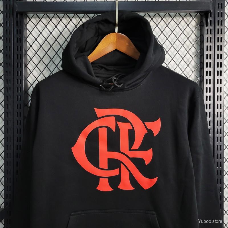 FLAMENGO BLACK PULLOVER HOODIE 23/24