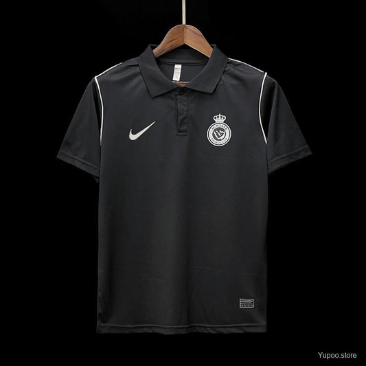 AL-NASSR BLACK POLO JERSEY 23/24