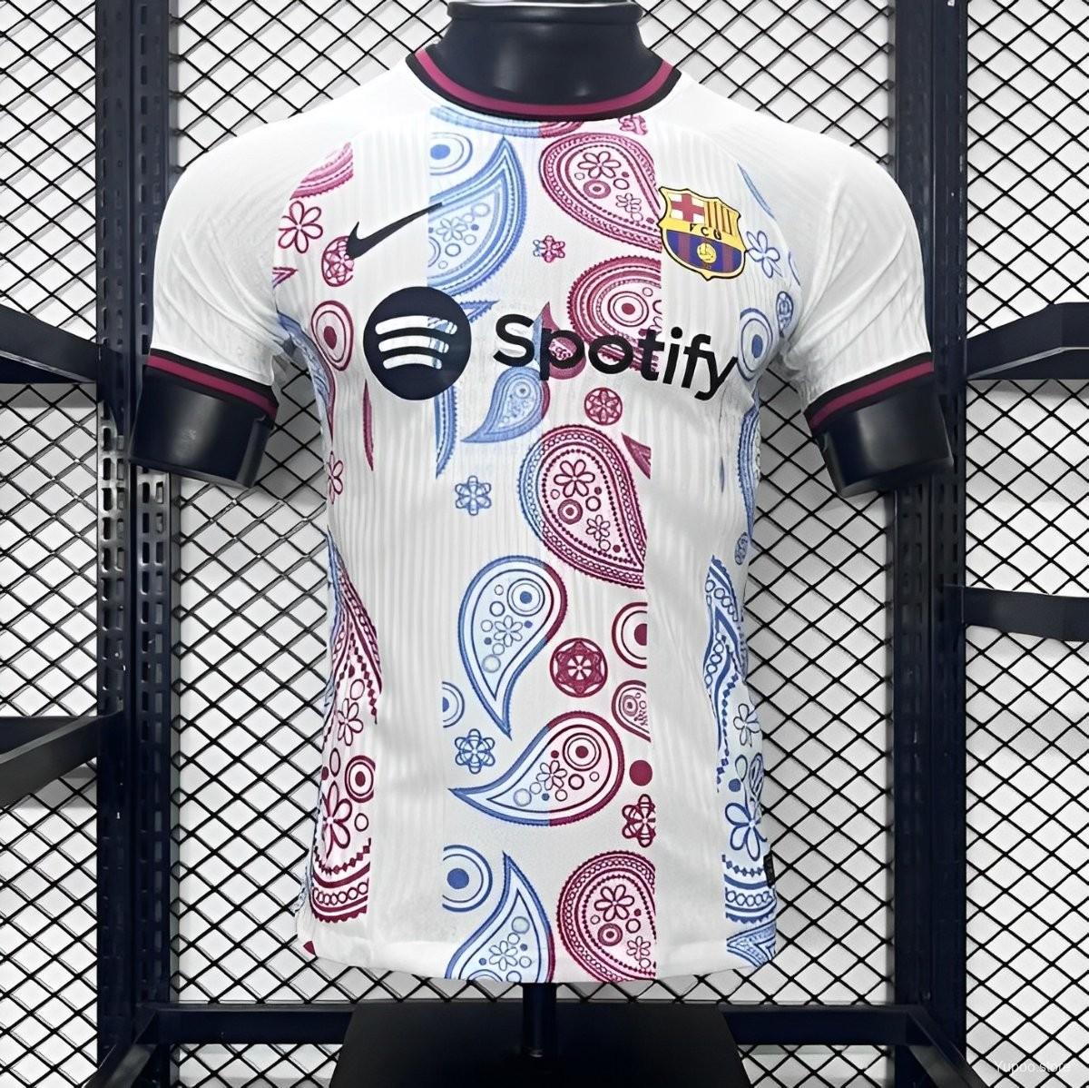 24/25 Barcelona White Special Pattern Jersey