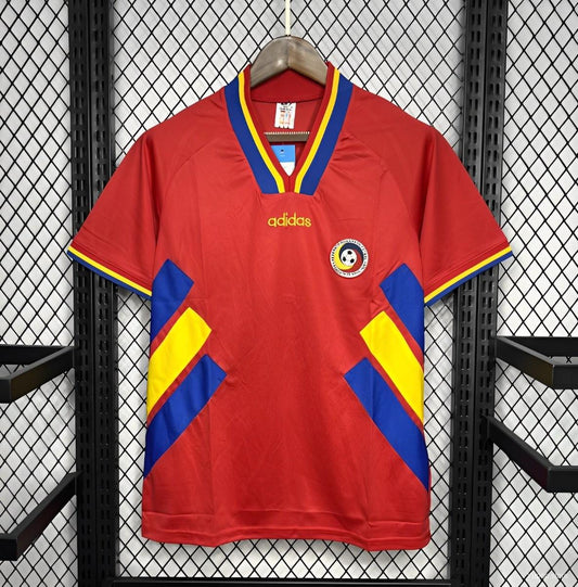 Retro 1994 Romania Away Red Jersey