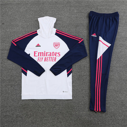 ARSENAL 22/23 PINK AND WHITE TRACKSUIT