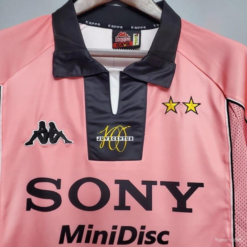 JUVENTUS 97/98 PINK AWAY RETRO KIT