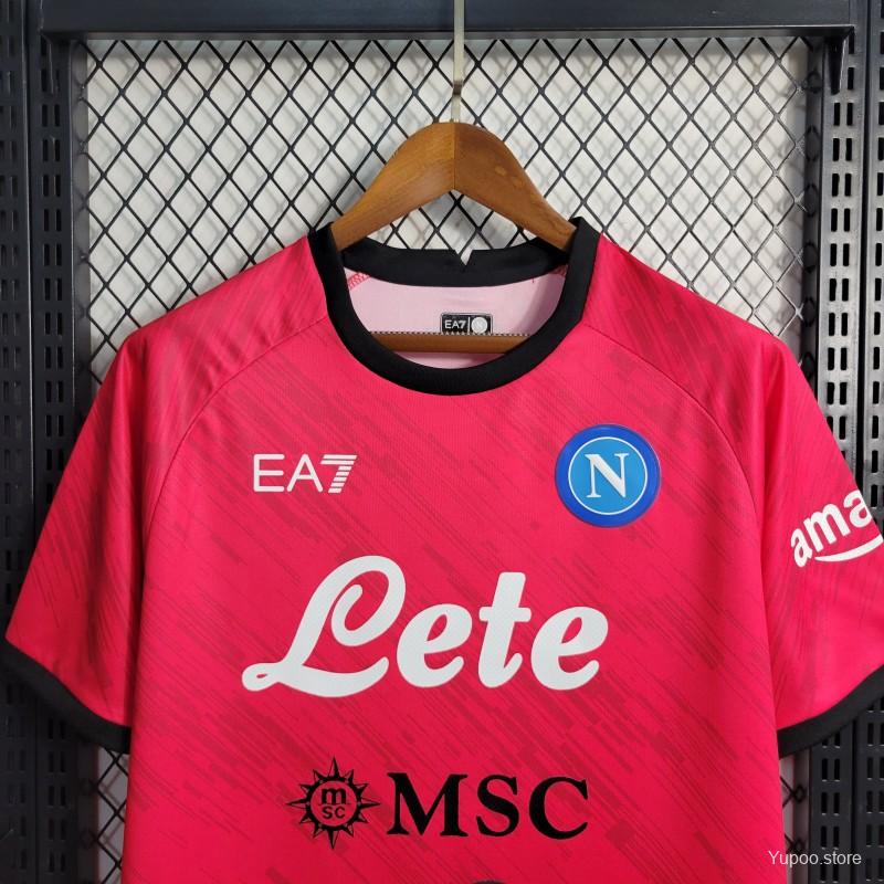 23-24 SSC NAPOLI FACE GAME GOLLINI RED KIT