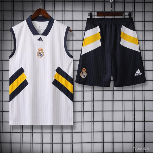 23/24 REAL MADRID WHITE VEST + SHORTS