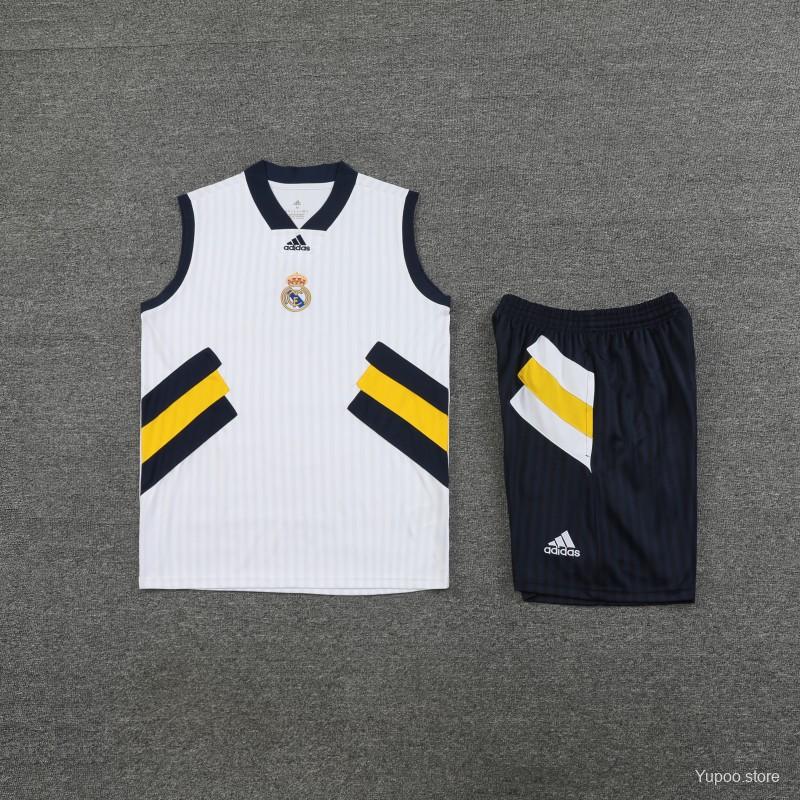 23/24 REAL MADRID WHITE VEST + SHORTS