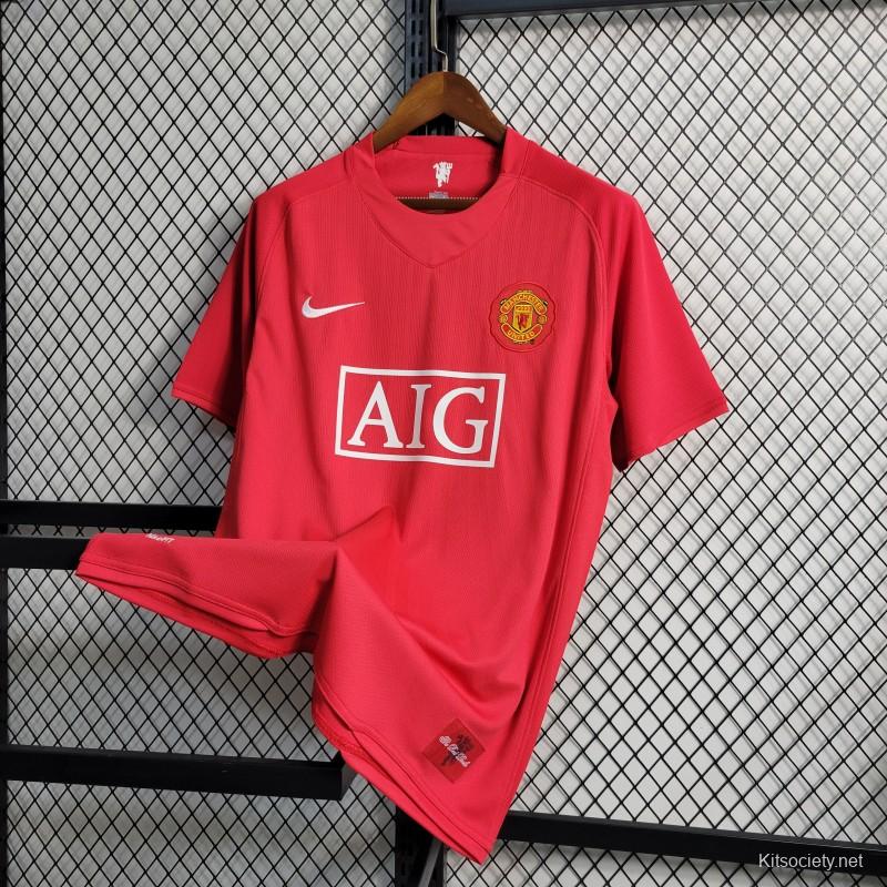 MANCHESTER UNITED HOME 07/08 KIT