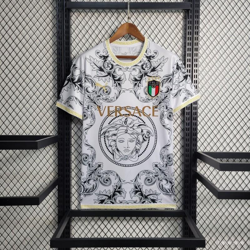 ITALY VERSACE EDIITON WHITE JERSEY (FAN MADE) 2023/24