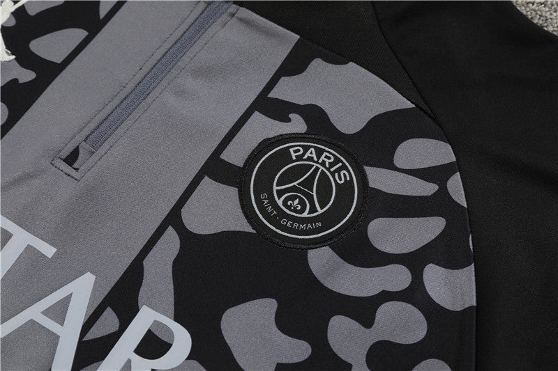 PSG TRAINNG BLACK AND GREY TRACKSUIT