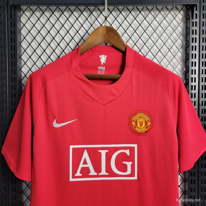 MANCHESTER UNITED HOME 07/08 KIT