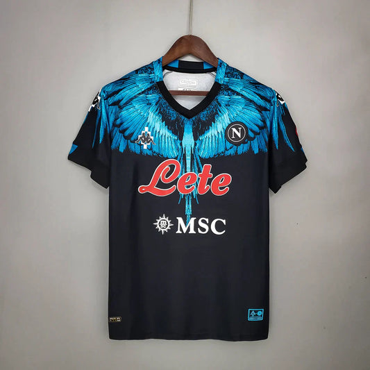 20/21 KAPPA X MARCELO BURLON NAPOLI BLACK JERSEY